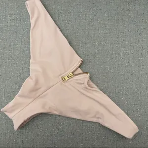 Beach Bunny Bikini Bottom With Zipper White thumbnail 4