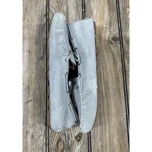 SAM EDELMAN Light Blue Leather Moccasins With Tassels SZ 8.5 thumbnail 2