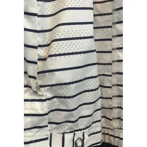 Lululemon Spring Jacket Pack & Go Pullover Quiet Stripe White Navy Women 4 Run thumbnail 8