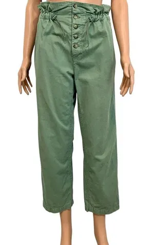 Urban Outfitters Terra medium paperbag waist cropped pant P2 3409 thumbnail 1