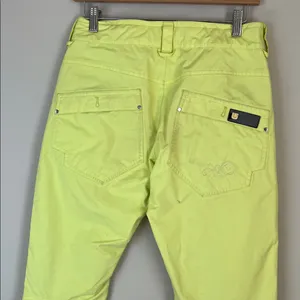 Burton Women's FLY PT Blue‎ Snowboarding Pants Dryride Size Small Yellow thumbnail 4