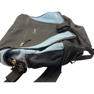 L.L. Bean Blue & Black Messenger Backpack With Multiple Compartments & Adjustabl thumbnail 8