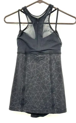 Lululemon‎ size 4 Fresh in Mesh black bra tank luxtreme mesh black silver thumbnail 1