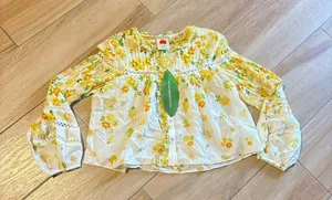 FARM Rio Azaleia Floral Button-Up Top thumbnail 5