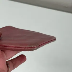 Madewell Leather Pocket Pouch Wallet Card Purse Dark Pink Small 4x5'' Preppy thumbnail 5