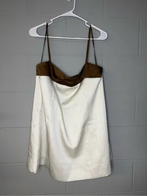 Free People x REVOLVE Verano Mini Dress in Ivory Combo Women’s Sz Medium Pockets thumbnail 2