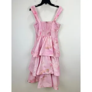 Gianni Bini x Shea Leigh Mills Dolly Printed Sateen Tiered Midi Dress US 10 NWT thumbnail 13