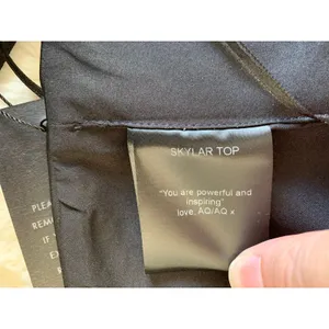 NWT AQ/AQ Skylar Crop Top in‎ Black thumbnail 3