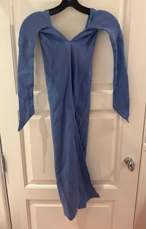 Blue Women's Swim Coverup Wrap Dress thumbnail 1