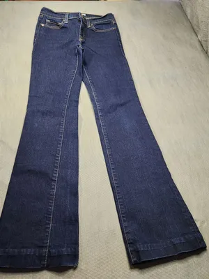 J Brand Women’s Dark Blue Flare Jeans Size 24 thumbnail 1