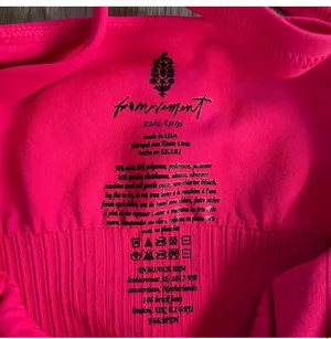 Free People NWOT Good Karma Crop Tank Hot Pink XS/S thumbnail 5