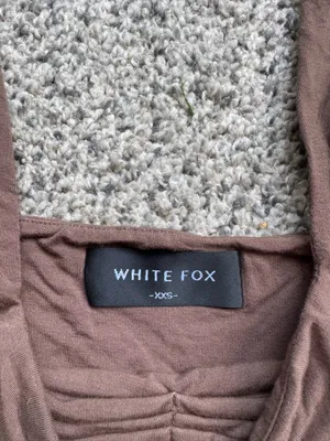White Fox Boutique Taking Off Top Brown thumbnail 4