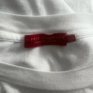 n:Philanthropy Verbena Stripe Shoulder T-Shirt in White Size US‎ Medium thumbnail 11