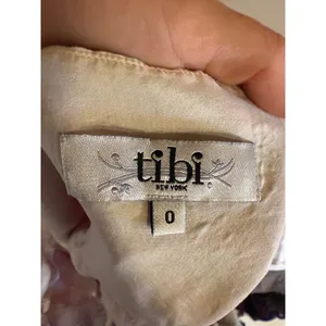 Tibi New York Pink Polka Dot Stripe Silk Cotton Nautical Babydoll Camisole Top 0 thumbnail 4