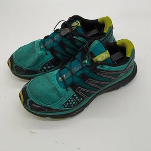 Salomon XR Mission CS ClimaShield Trail Running Shoes Teal Black Lime size 9.5 thumbnail 4