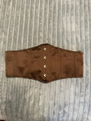 Halloween Sleek Brown Belt Pirate Corset thumbnail 6