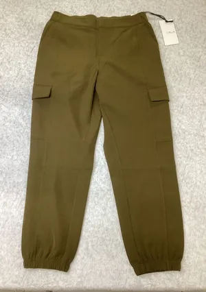 CALIA Effortless High-Rise Jogger Pants Dark Khaki Olive Green Cargo Women M NWT thumbnail 1