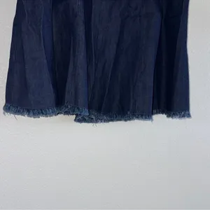 Alter’d State Denim Mini Skirt A-Line Frayed Hem Blue L NWOT thumbnail 3