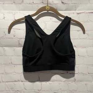 Nike Swoosh Black and White Racerback sports bra with Womans Size‎ Small thumbnail 2