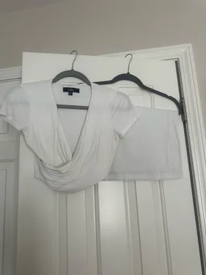 White Lulus Two-Piece Set thumbnail 4