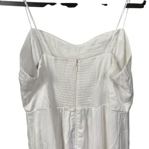 NWT Abercrombie & Fitch A&F Camille Satin Maxi Dress White XL Petite Bridal thumbnail 4
