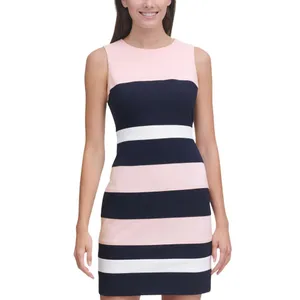 NWT Tommy Hilfiger Sheath Dress Ballerina Pink / Sky Captain / Ivory 6 thumbnail 2