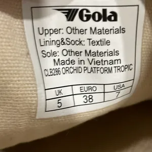 Gola Orchid orchid platform tropic cheetah, silver and pink sneakers size 7 thumbnail 8