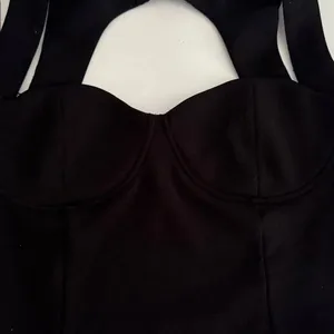 Zara Black Bustier top EUC thumbnail 4