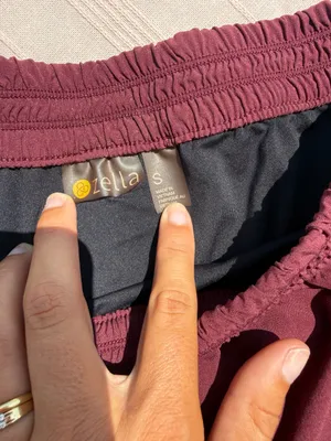 Zella Burgundy Athletic Shorts with Side Split thumbnail 4