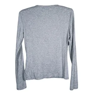 Y2K Abercrombie & Fitch Long Sleeve Henley Shirt Size Small Gray Lounge Retro thumbnail 2