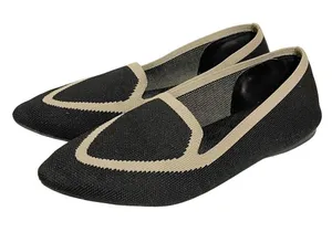 Birdies Size 6.5 The Blackbird Loafers Washable Knit Flats Jet‎ Black Women’s thumbnail 1