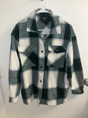 HFX Green Fleece Shacket thumbnail 3
