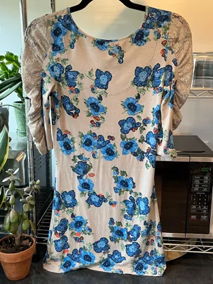 Free People Cream Floral Dress thumbnail 5