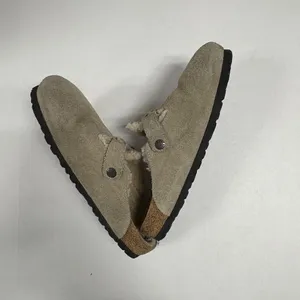 Birkenstock Boston Shearling Suede Leather - Taupe -‎ Size 40. thumbnail 9
