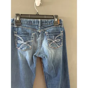 BKE Sabrina‎ Bootcut Jeans Womens 28 Tall Medium Wash Low Rise Denim Buckle thumbnail 4