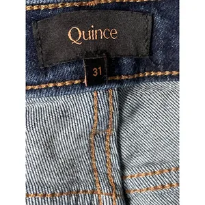 Quince Women's Blue High Rise Capri Baggy Straight Wide Leg Denim Jeans Pants 31 thumbnail 5