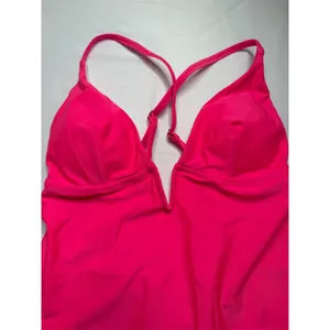 Cupshe Neon Pink V-Neck One Piece Swimsuit High Cut Open Back L DAA12E3H001DD thumbnail 3