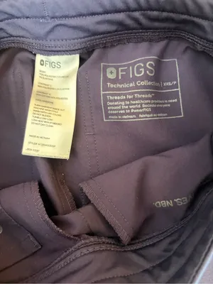 FIGS Zamora Joggers Scrub Bottoms Purple Shadow Womens Size XXS Petite thumbnail 3