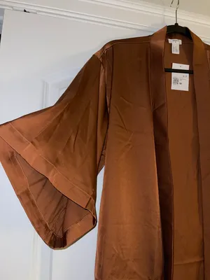 Forever 21 Brown Satin Robe thumbnail 3