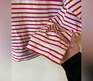 Pink and rusty red jcrew hoodie Front pocket size medium thumbnail 4