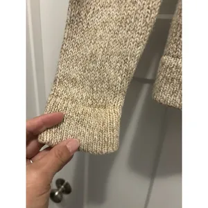 Liz Claiborne Button Cardigan Beige Sweater Medium Cotton Coastal Minimalist thumbnail 4