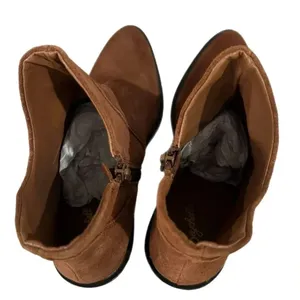 New Seychelles Pretty Little Bird Suede Cognac Brown Boots Fashion Booties Sz 8 thumbnail 11