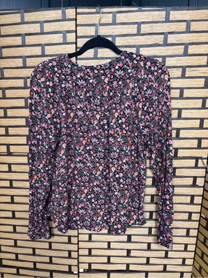 Maeve black floral top size medium thumbnail 2