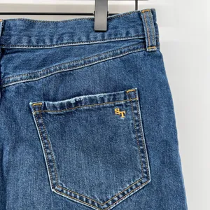 Southern Tide Women 28 Raw Hem Denim Jean Mini Skirt Medium Wash‎ Y2K Preppy thumbnail 3