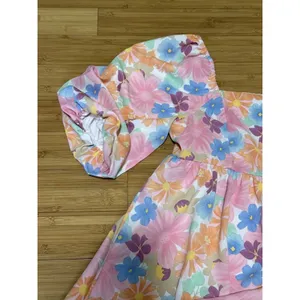 Y2K Mini Dress Women's Size M Multicolor Flower Pattern Size M thumbnail 5