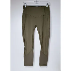 LULULEMON All The Right Places Crop II Leggings Women‎ Sz 8 Sage Active Workout thumbnail 9