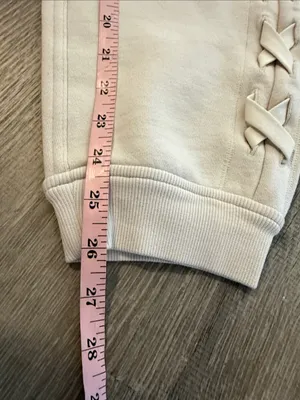 Lululemon 4 Braided Detail High Rise Jogger Casual Cream‎ White Opal Sweatpants thumbnail 11