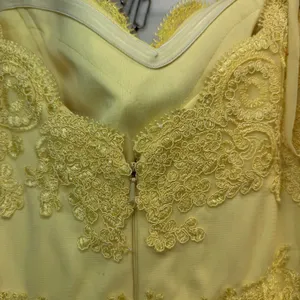 Yellow strapless evening gown Dreess MayoQueen Size‎ 12 thumbnail 14