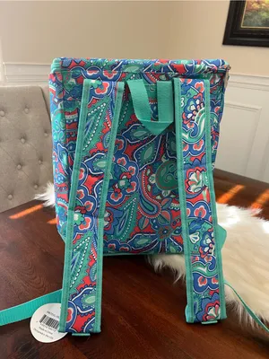 Viv & Lou Paisley Insulated Backpack Cooler NWT thumbnail 2