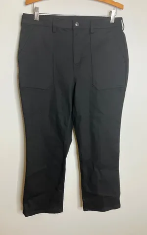 Duluth Trading Co Pants Womens 12 Black Excellent Utility Stretch Straight Leg thumbnail 1